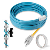 APIOLO 6FT Heat Tape protects pipes from freezing, maintaining water flow.