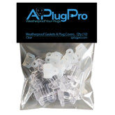 APUGPRO Weatherproof gasket close-up shows durable silicone seal for outdoor connections.