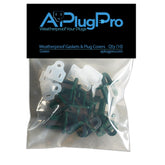 APlugPro Weatherproof Gasket closeup showing silicone seal for outdoor plugs