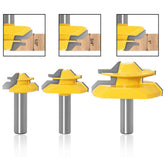 APlus half-inch router bit set for precise 45-degree lock miters.