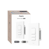 Aqara H2 front view dimmer highlighting a sleek, easy-install design.