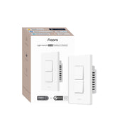 Aqara H2 two-buttons on-wall switch for multi-location lighting scenes.