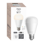 Aqara T2 LED bulb with tunable white 2700K-6500K for versatile mood lighting.