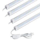 AQIQUUT 2ft LED shop light with linkable setup for easy multi-light installations.