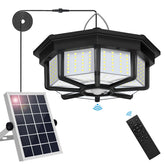 Aqonsie solar shed light shows eight-sided design for wide-area illumination