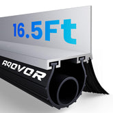 AQOVOR universal garage door seal kit 10ft rubber seal providing dust and draft resistance.