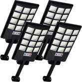 Aqraou outdoor solar lights front view mounted on wall for evening illumination.