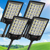 Aqraou solar street light with wide-angle beam for broad outdoor coverage.