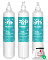 Aqua Crest F-1000 packaging highlights easy replacement.