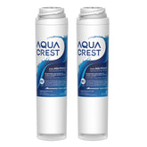 AQUA CREST FQSLF bottle-pour shows filtered water for crisp taste at home.