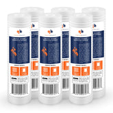 Aquaboon 1-micron grooved sediment filter for 10x2.5 housing captures sand and rust