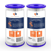 Aquaboon 1-micron pleated filter-well for well water filtration showing sediment removal.
