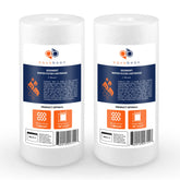 Aquaboon 1 micron sediment filter close-up showing fine particle capture and water clarity