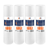 Aquaboon 1-micron sediment filter 20x4.5 captures fine particles for clearer water.