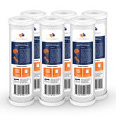 Aquaboon 5-micron cartridge in a standard housing removes chlorine for cleaner water