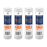 Aquaboon 5-micron sediment filter in use delivers clearer water and fewer rust particles.