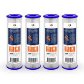 Aquaboon 5-micron sediment filter improves well water by reducing sediment and rust.