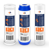 Aquaboon 5-micron sediment filter 10x2.5 improves water clarity at all taps