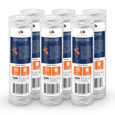 Aquaboon whole house filter 10x2.5 in action, capturing fine sediment for clearer water.