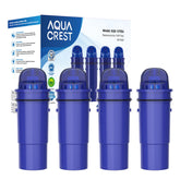 AQUA CREST filter pre-filter with coconut shell carbon for improved taste and odor removal
