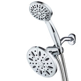AquaDance 6-inch rainfall shower head for immersive spray experience