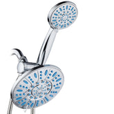 AquaDance antimicrobial nozzle close-up showing mold-resistant protection for a cleaner shower.