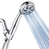 AquaDance chrome face handheld shower for a sleek, modern bathroom look