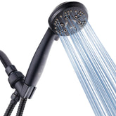 AquaDance high pressure 6-setting shower face delivers powerful, customizable spray