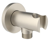 Aquaiaw wall supply elbow with O-ring flange for a secure in-wall connection.