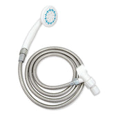 AquaSense 770-980 handheld shower head with hose for flexible bathing while seated or standing.