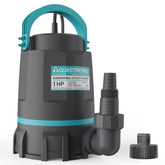 Aquastrong sump pump in use draining basement water quickly