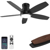 AQUBT ceiling fan with lights remote-black enables effortless control from anywhere.