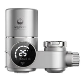 AQUSOFT Clearer Water faucet filter with LED display shows status at a glance.
