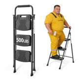 Arbusb 3Step Ladder folded profile offers compact storage and easy transport.