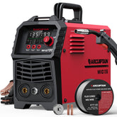 ARCCAPTAIN 135A MIG Welder with large LED display for easy parameter monitoring in dim workshops