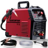 ARCCAPTAIN 55A plasma cutter front view shows compact, portable design for DIY projects.