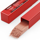 ARCCAPTAIN ER70S-6 TIG welding rod on 1/16 inch diameter, 16 inch length for clean beads.