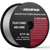 ARCCAPTAIN flux-core wire 0.035 spool delivers a smooth arc for clean welds