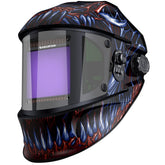 ARCCAPTAIN Auto Darkening Helmet front view with wide field of view for precise welding