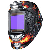 ARCCAPTAIN welding helmet with a large screen for precise welds in dim settings.