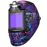 ARCCAPTAIN welding helmet with top LED light for clearer welds in dim spaces