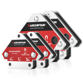 ARCCAPTAIN welding magnets with three-angle design secure pieces for precise alignment.