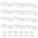 Aremae 12-pack 18-inch baseboard diffusers kit in white, ideal for improved airflow