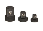 ARES low-profile adapter 1/4f-3/8m improves reach in tight spaces for impact work.
