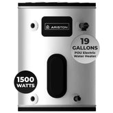 Ariston 19 Gallon mini tank under sink provides instant hot water on demand.