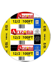 Arizona Electrical Solutions 100 ft NM-B cable with yellow insulation for indoor installs.