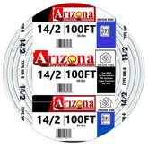 Arizona Electrical Solutions NM-B 14/2 copper wire spool for indoor wiring.