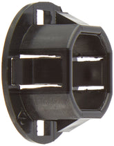 Arlington 4400-626405 snap-in bushing close-up for 1/2-in KO fittings; durable all-plastic build