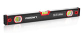 Arrow Fastener 16-inch level with magnetic torpedo base holds securely to metal surfaces.
