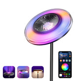 Arsoma smart floor lamp displaying water ripple projection for a calming living room ambiance